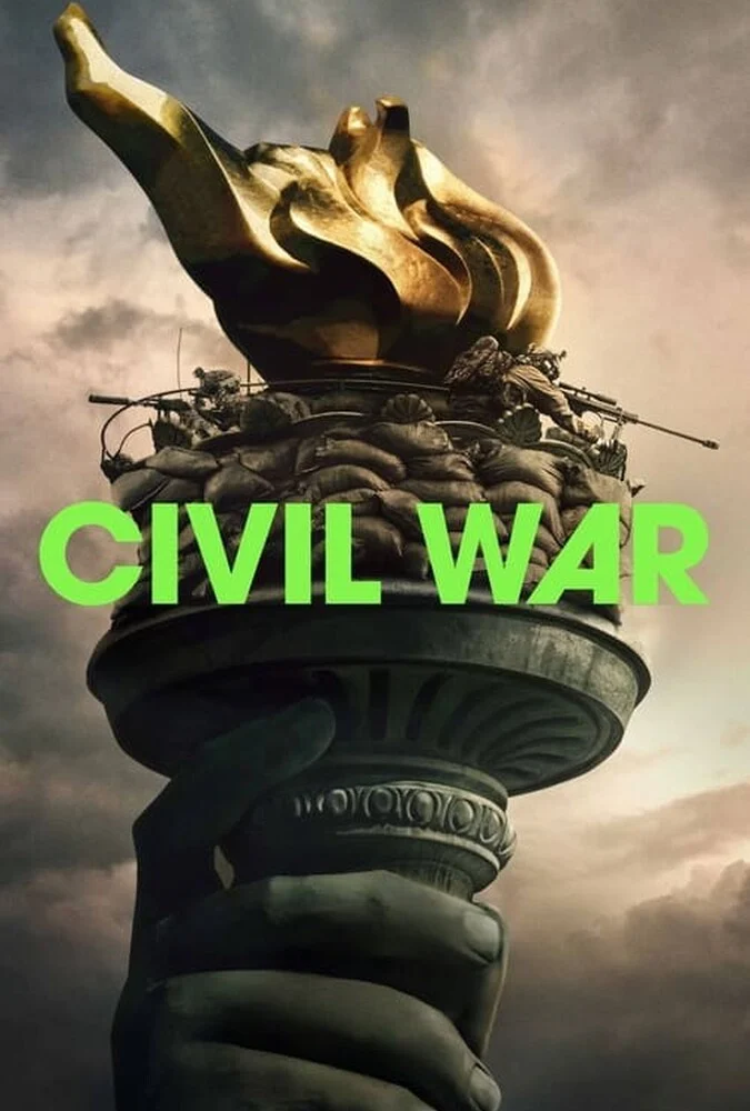 پوستر فیلم جنگ داخلی Civil War 2024 با بازی کیرستن دانست