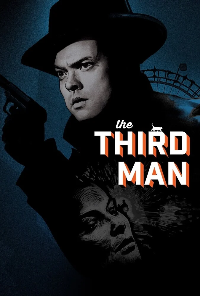 فیلم مرد سوم (The Third Man) 1949 - پوستر فیلم با حضور اورسن ولز و جوزف کاتن