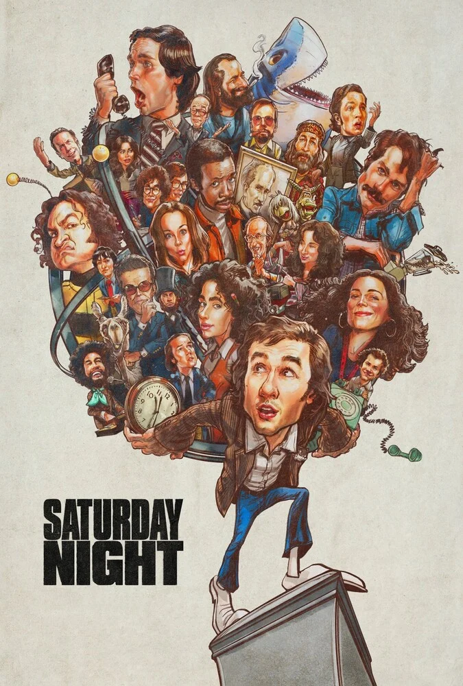 پوستر فیلم شنبه شب (Saturday Night) 2024 به کارگردانی جیسون رایتمن