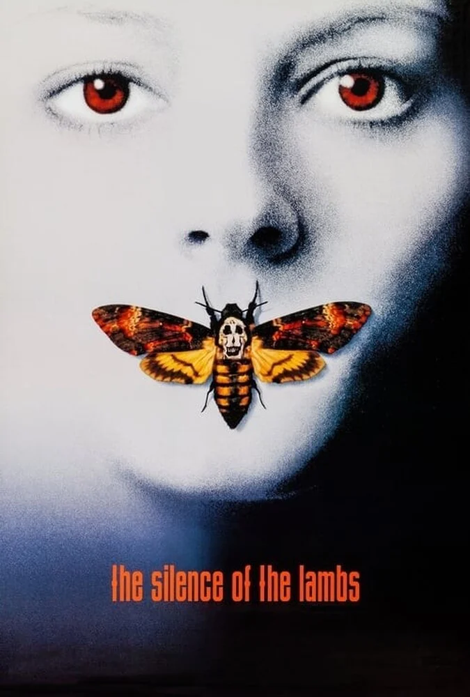 پوستر فیلم سکوت بره‌ها (The Silence of the Lambs) با بازی آنتونی هاپکینز و جودی فاستر