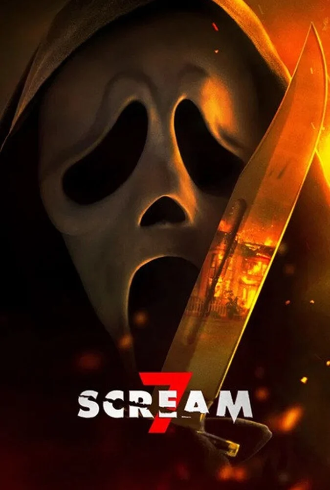 پوستر فیلم جیغ 7 (Scream 7) با حضور نو کمبل در نقش سیدنی پرسکات