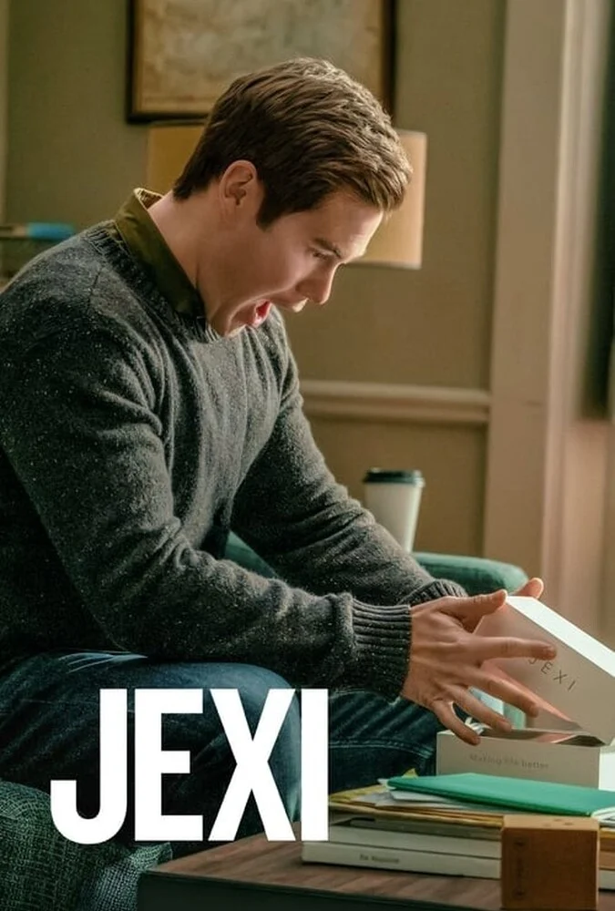 پوستر فیلم جکسی (Jexi) با بازی آدام دیواین و صدای رز بیرن