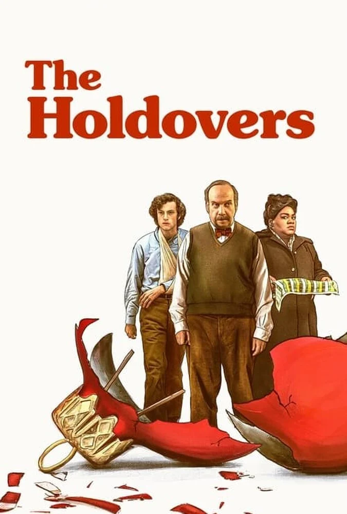 پوستر فیلم جاماندگان (The Holdovers) با حضور پل جیاماتی و داوین جوی رندالف