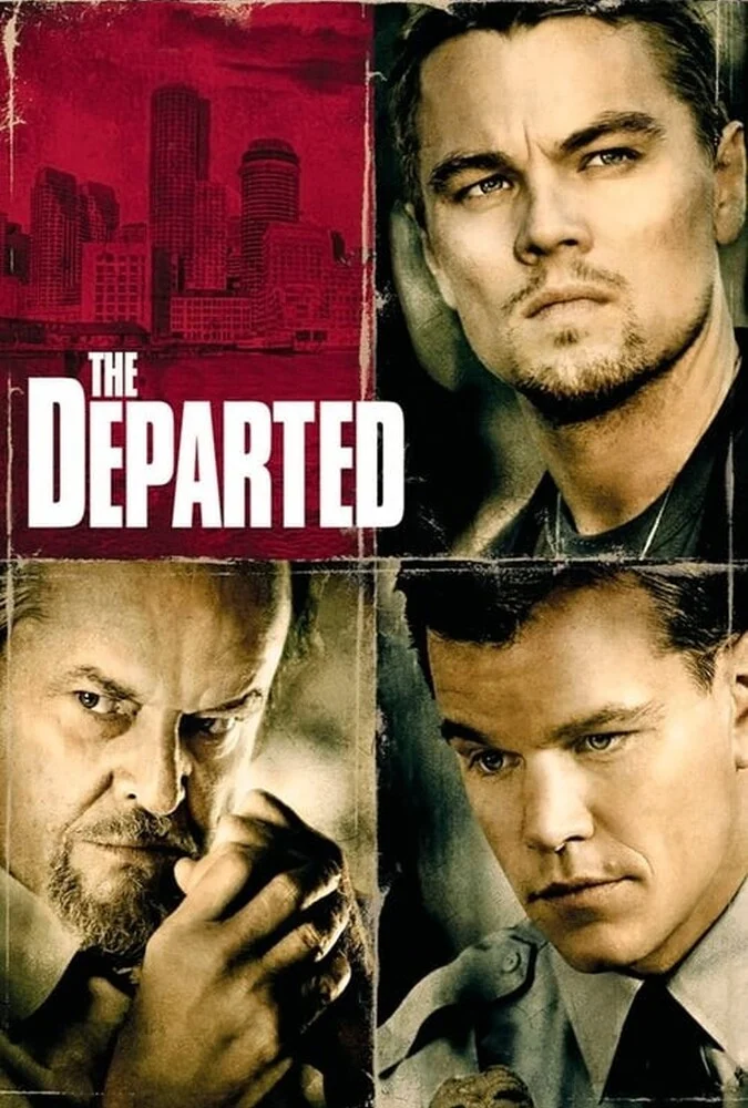 پوستر فیلم رفتگان (2006) با حضور لئوناردو دی‌کاپریو و مت دیمون