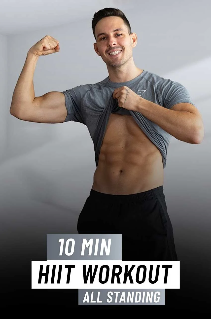فیلم تمرین 10 دقیقه ‌ای کاردیو-10 min cardio hiit workout-all standing-fat burning no equipment