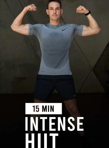 فیلم 15 دقیقه تمرین شدید HIIT-15 minute intense hiit workout for fat burn and cardio no equipment no repeat home workout