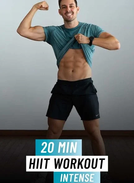 فیلم 20 دقیقه تمرین چربی سوزی-20 min fat burning hiit workout full body cardio – no equipment – no repeat