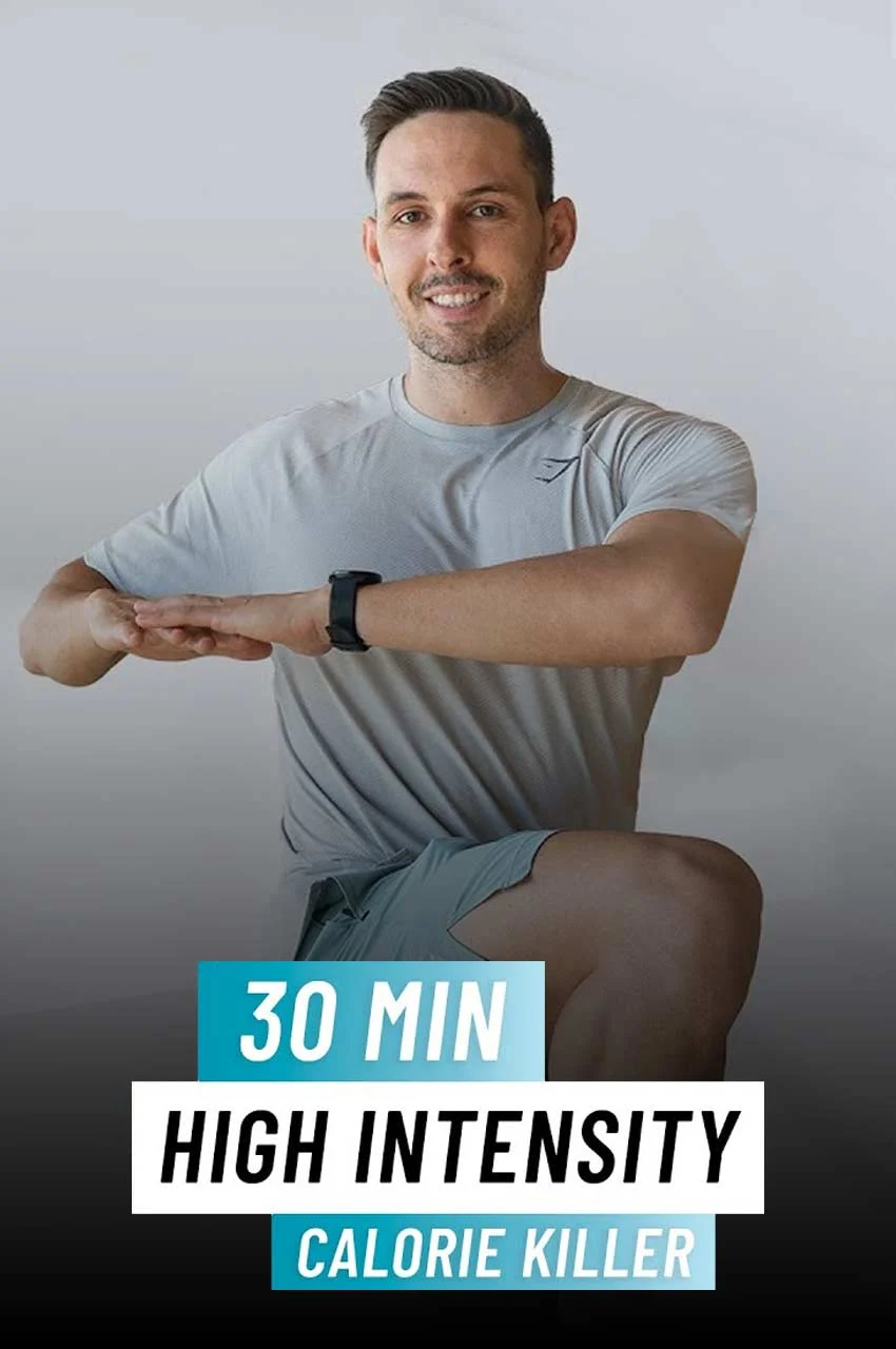 فیلم 30 دقیقه تمرین شدید HIIT-30 min intense hiit workout full body cardio to burn calories-no equipment
