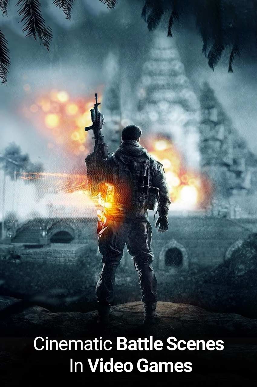 فیلم صحنه‌ های نبرد سینمایی در بازی‌ های ویدیویی-cinematic battle scenes in video games