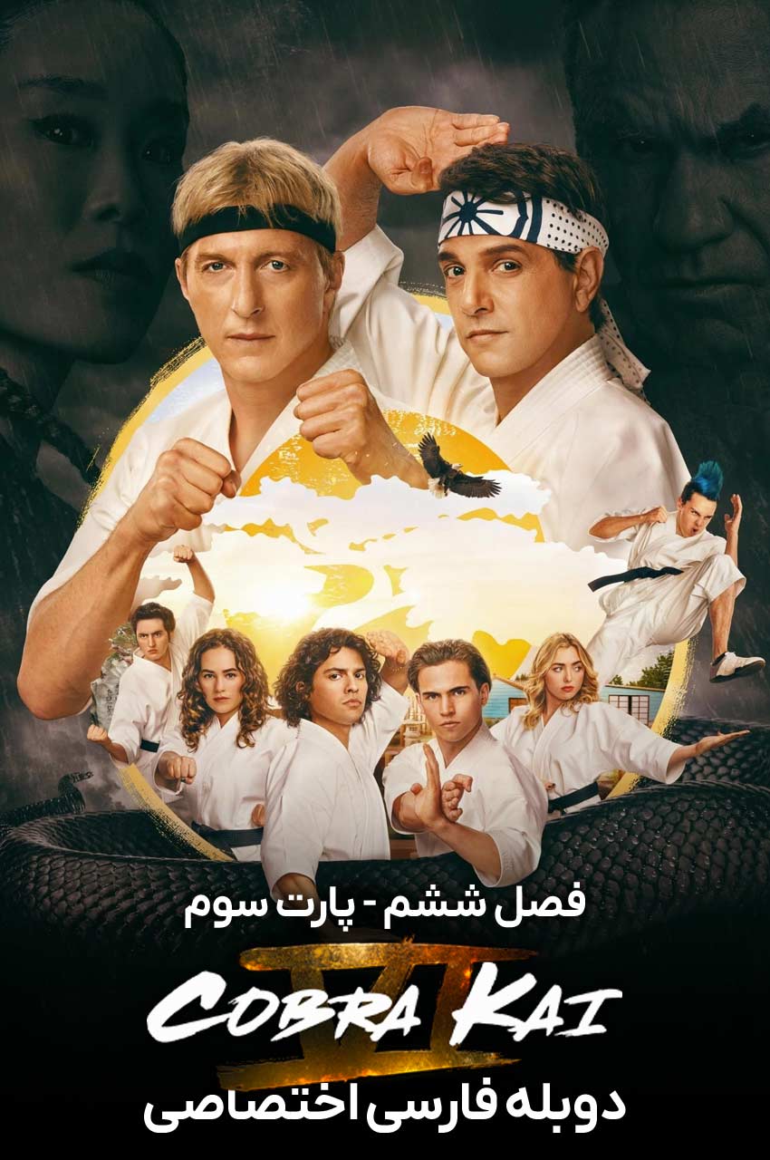 تصویر لوگو سریال کبری کای با کاراکترهای اصلی