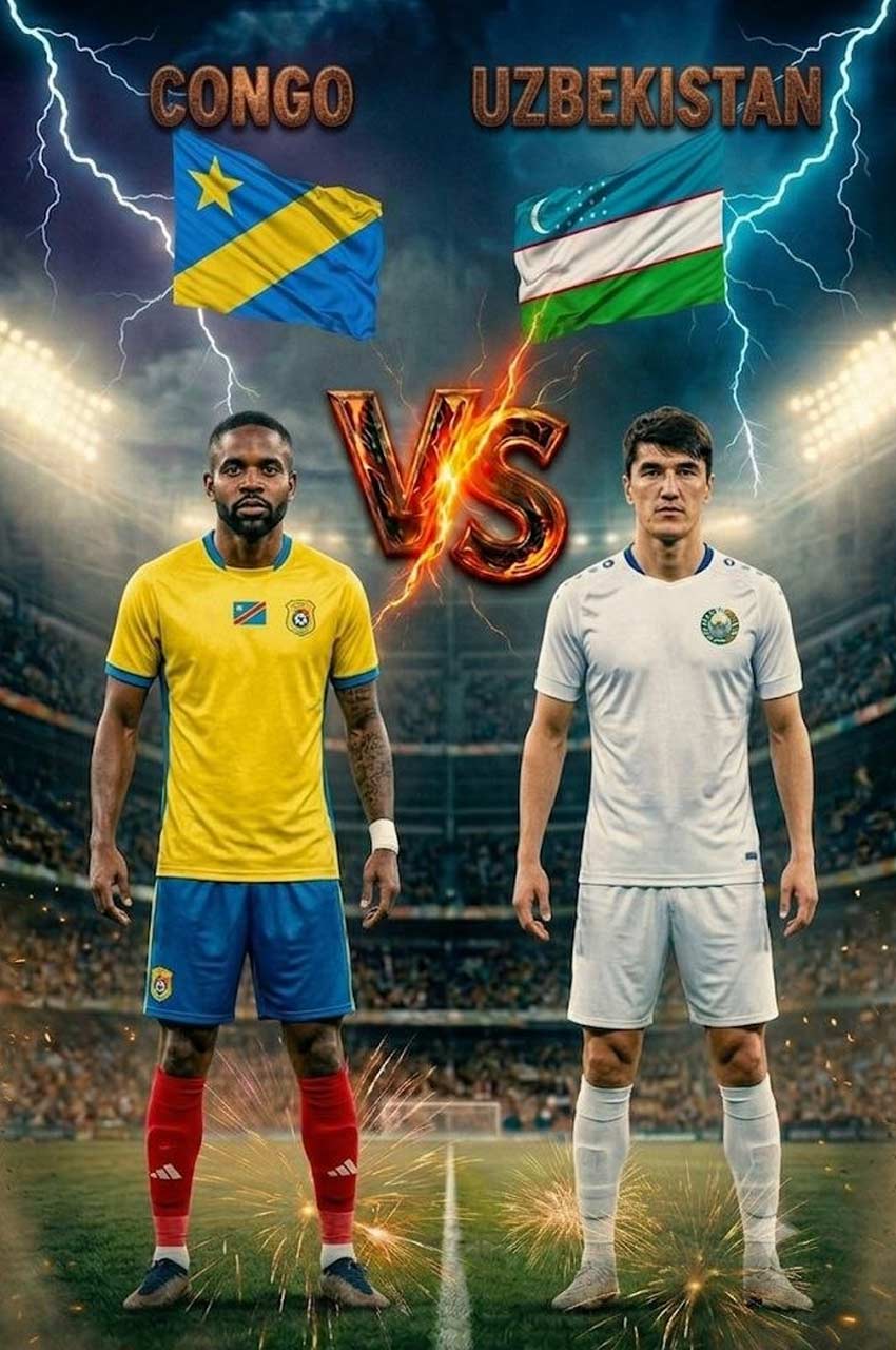 فیلم کنگو – ازبکستان-congo vs uzbekistan 2026