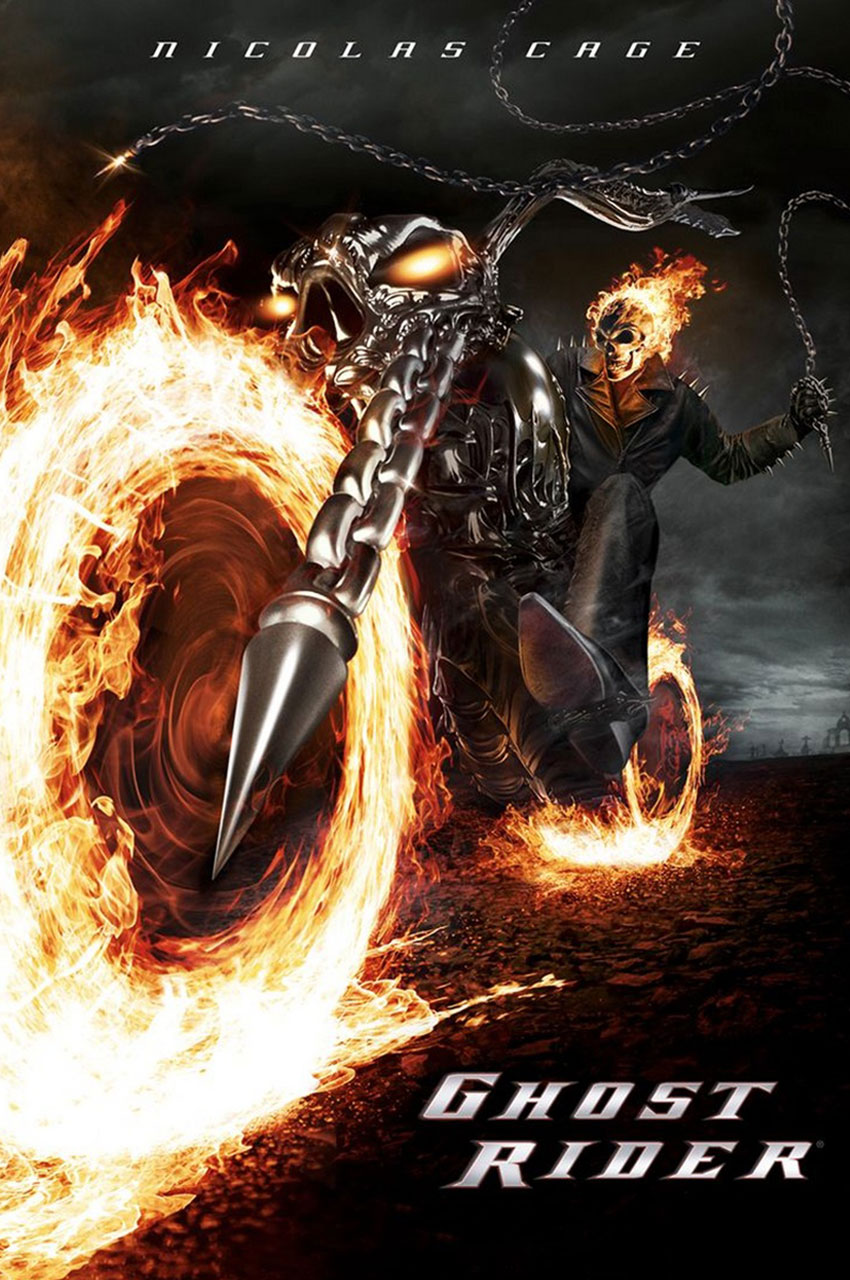 فیلم روح سوار Ghost Rider جانی بلیز مغز استخوانی آتشین