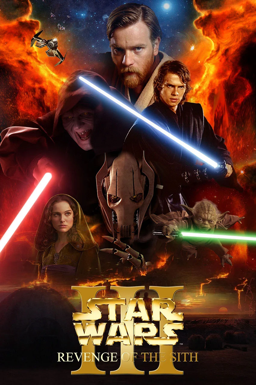 Poster for فیلم جنگ ستارگان: اپیزود 3 - انتقام سیت, Anakin Skywalker, Palpatine