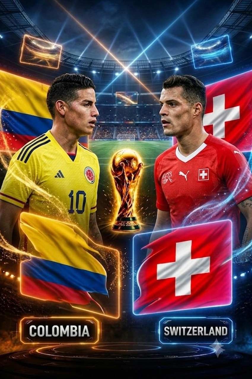 فیلم سوئیس – کلمبیا-switzerland vs colombia 2026